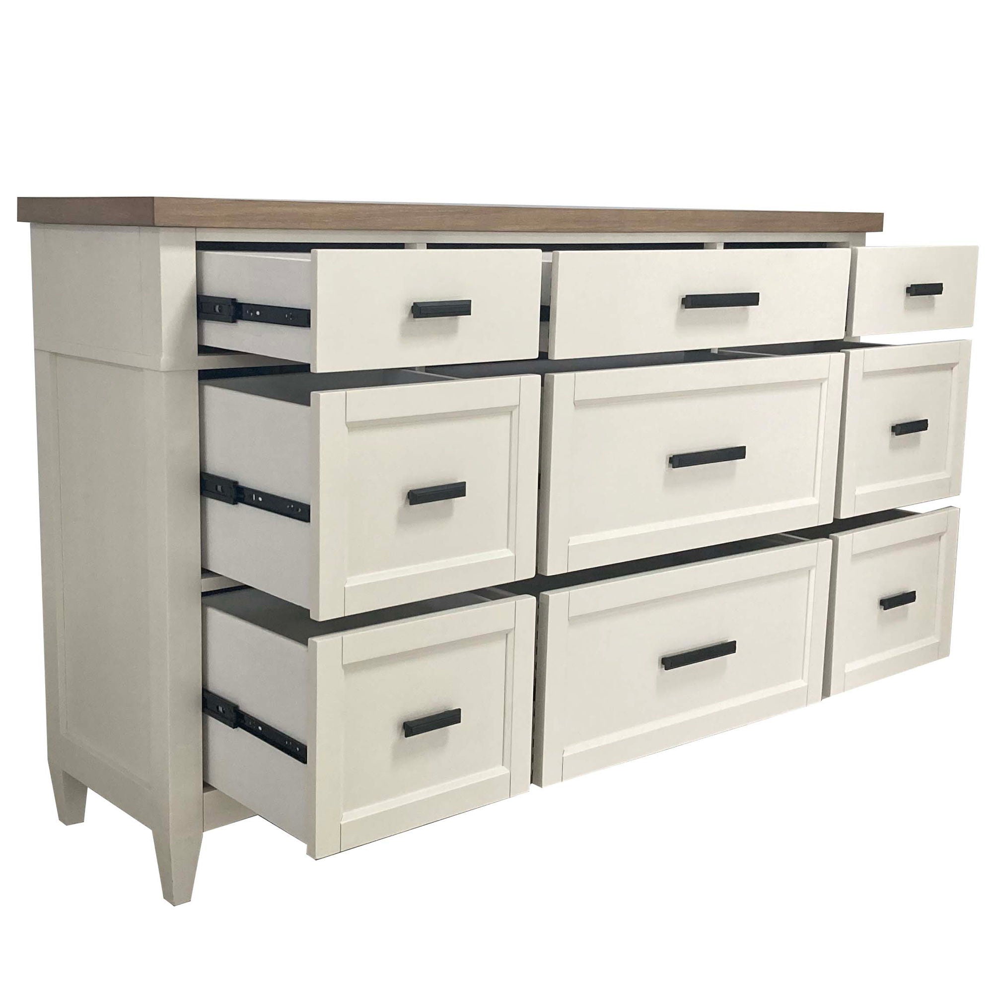 Americana Modern Bedroom - 9 Drawer Dresser - Cotton - Urban Living Furniture (Los Angeles, CA)