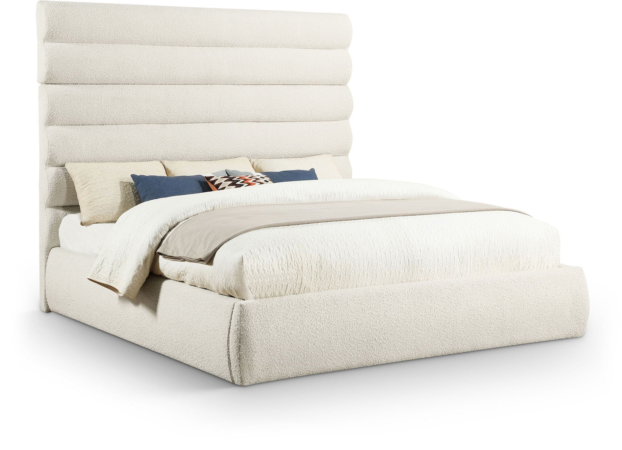 Adam - Boucle Fabric Bed With 70.5" Headboard - Urban Living Furniture (Los Angeles, CA)