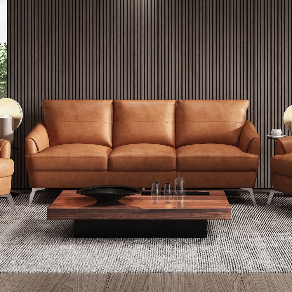 Safi - Sofa - Cappuccino Leather - Urban Living Furniture (Los Angeles, CA)