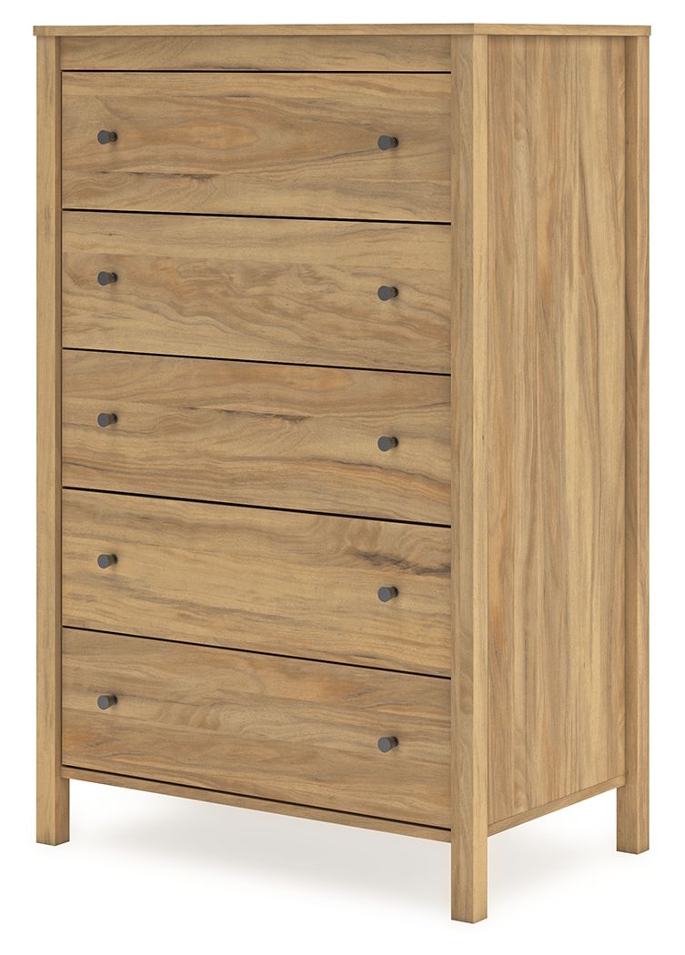 Bermacy - Light Brown - Five Drawer Chest - Urban Living Furniture (Los Angeles, CA)