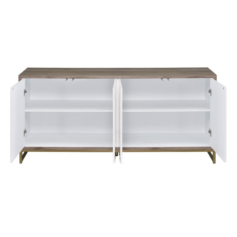 Paavan - Console Cabinet - White Marble Print & Oak Champagne - Urban Living Furniture (Los Angeles, CA)
