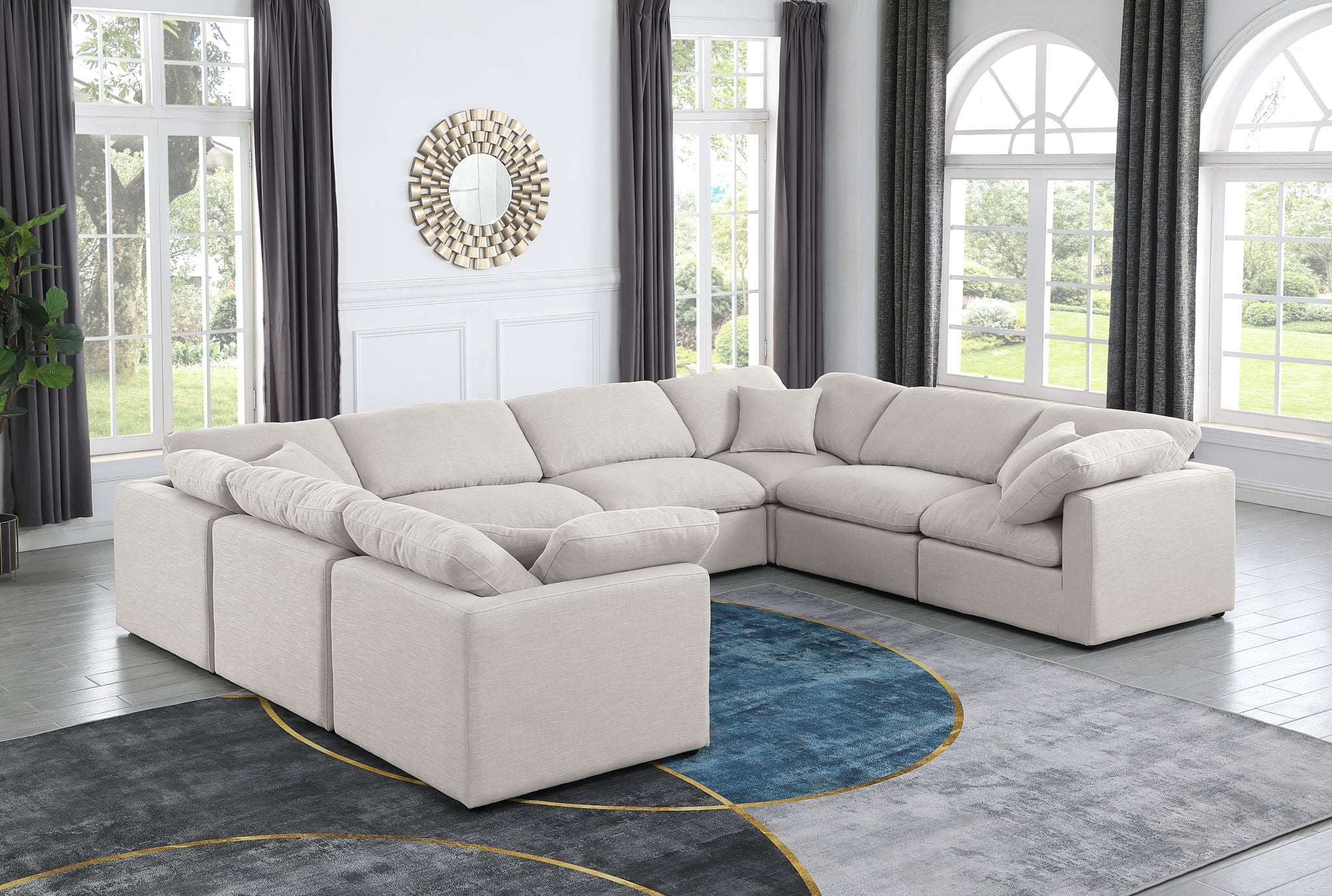 Indulge - Linen 8 Piece Modular Sectional - Urban Living Furniture (Los Angeles, CA)