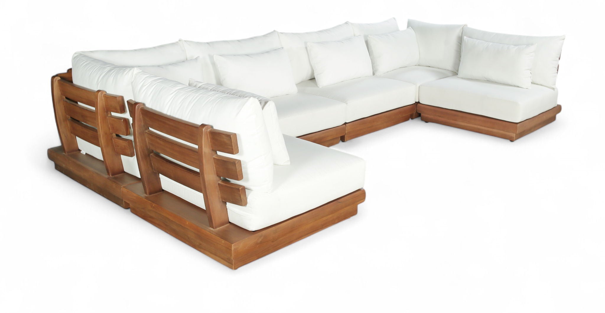 Mirella - 6 Piece Water Resistant Fabric Upholstered Outdoor Patio Modular Sectional - Urban Living Furniture (Los Angeles, CA)