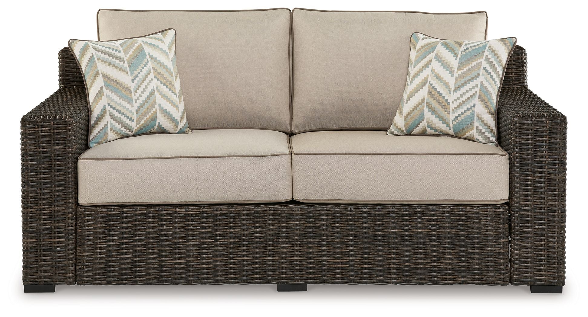 Coastline Bay - Brown - Loveseat W/Cushion - Urban Living Furniture (Los Angeles, CA)