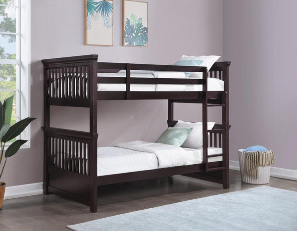 Miles Cappuccino Twin-over-Twin Bunk Bed image