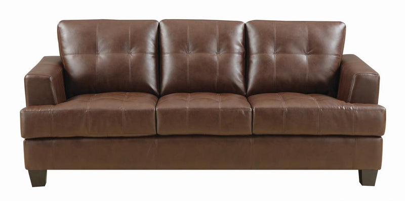Samuel Transitional Dark Brown Sofa
