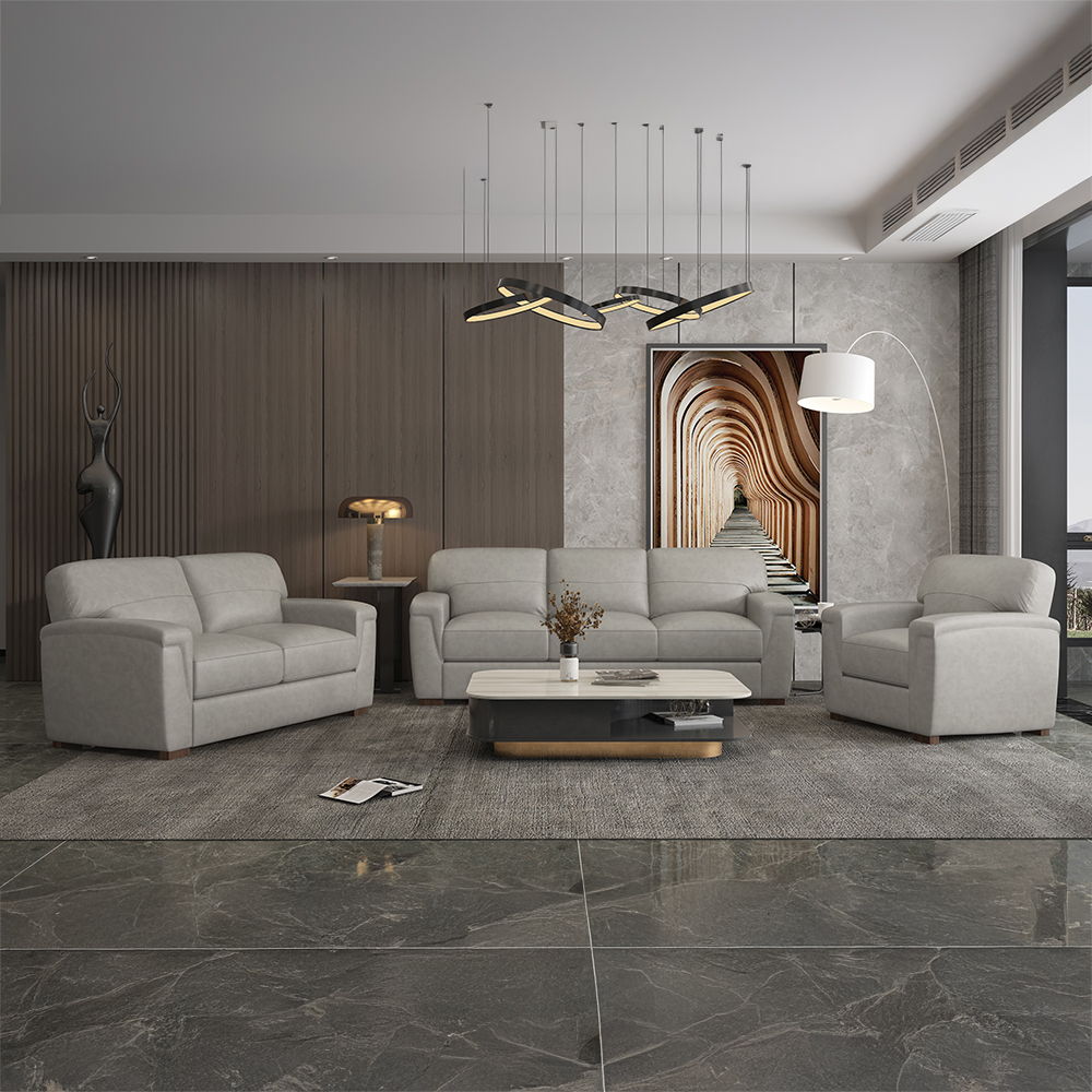 Cornelia - Sofa - Pearl Gray Leather - Urban Living Furniture (Los Angeles, CA)
