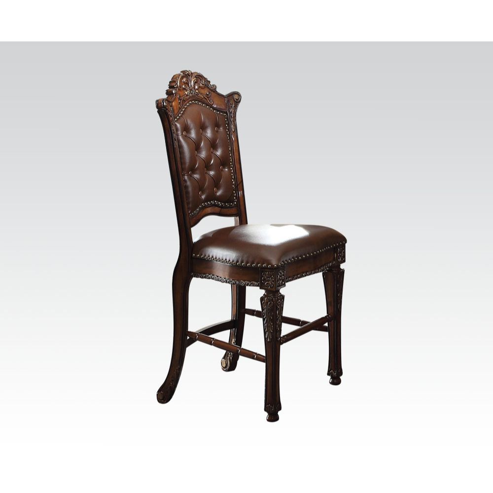 Vendome - Counter Height Chair (Set of 2) - PU & Cherry - Urban Living Furniture (Los Angeles, CA)
