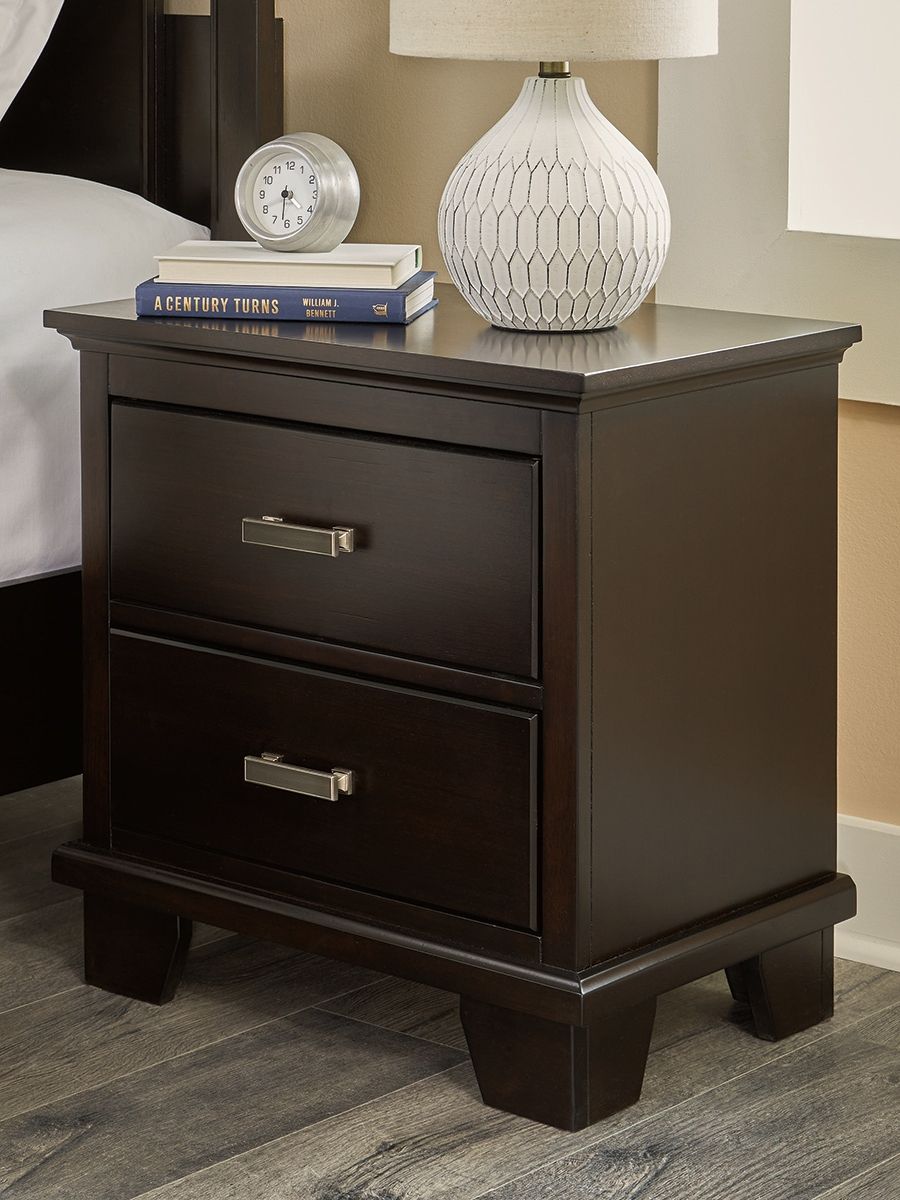 Covetown - Dark Brown - Two Drawer Night Stand - Urban Living Furniture (Los Angeles, CA)