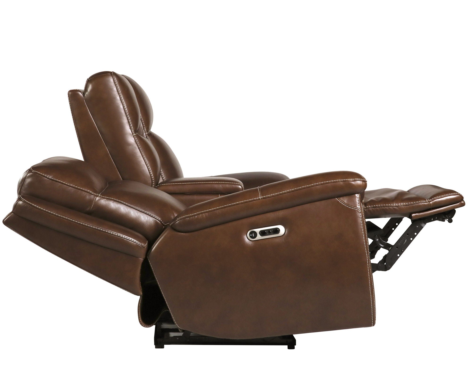 Jameson - Power Reclining Zero Gravity Console Loveseat - Hickory - Urban Living Furniture (Los Angeles, CA)