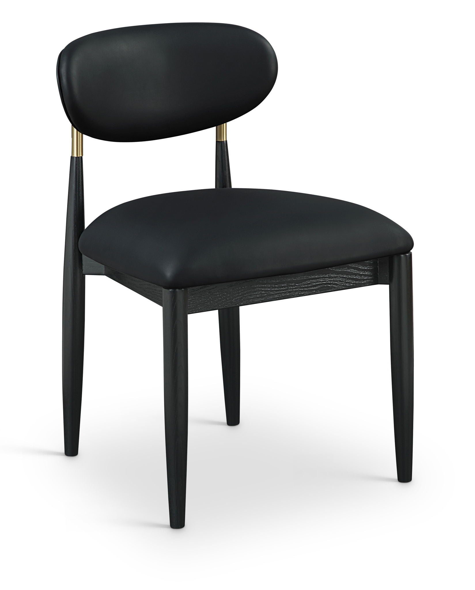 Riccio - Dining Side Chair (Set of 2) - Black And Gold Frame - Urban Living Furniture (Los Angeles, CA)