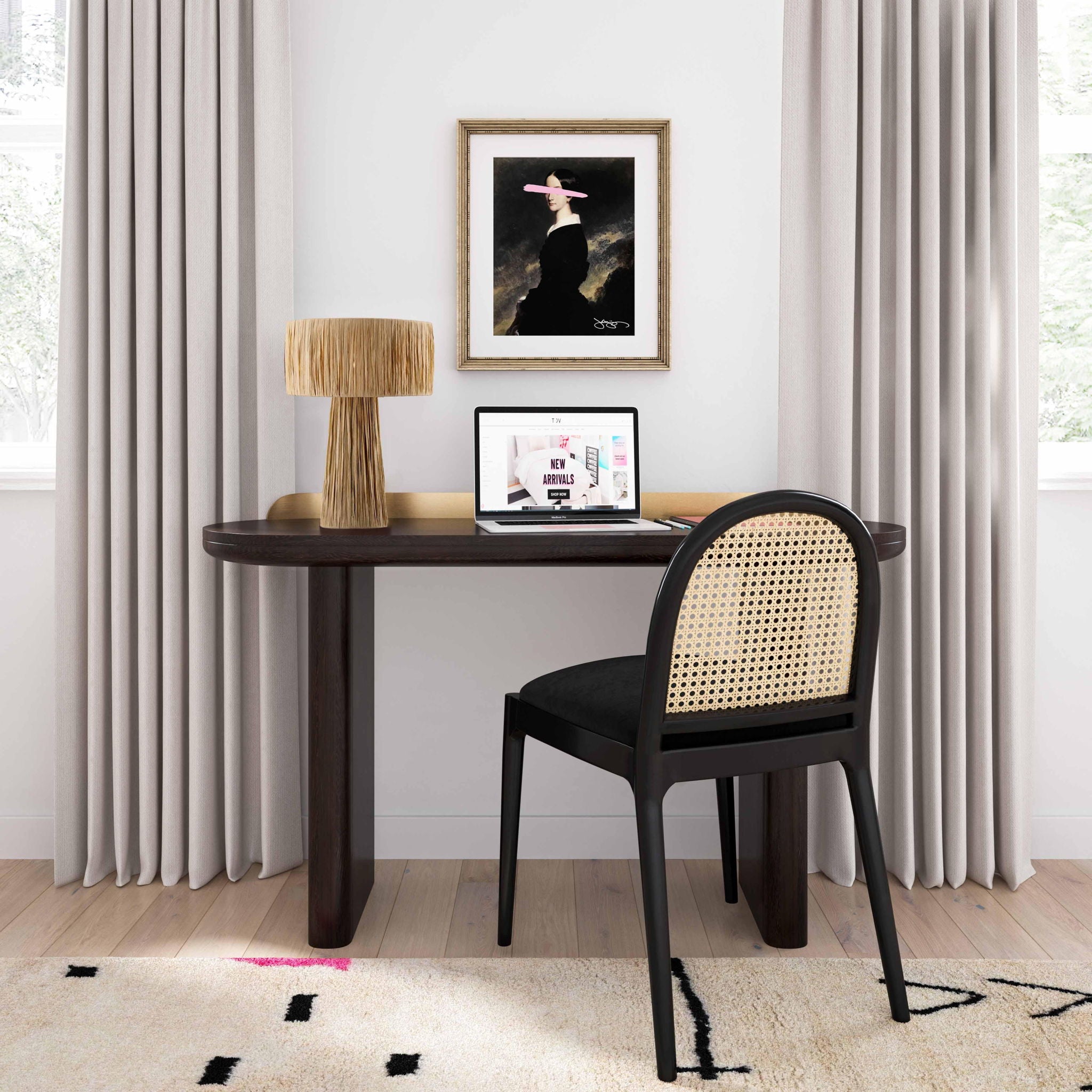 Shelby - Rafia Table Lamp - Urban Living Furniture (Los Angeles, CA)