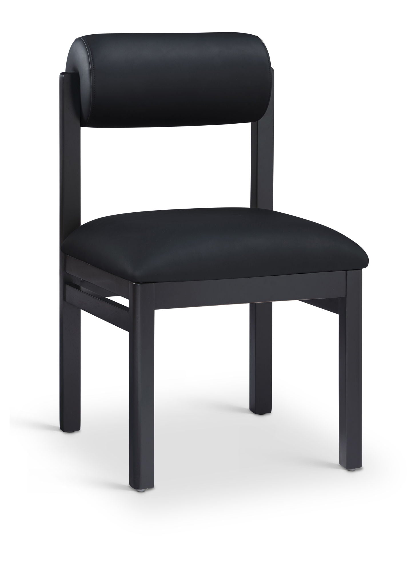 Roundhill - Faux Leather Dining Chair (Set of 2) - Black Frame - Urban Living Furniture (Los Angeles, CA)