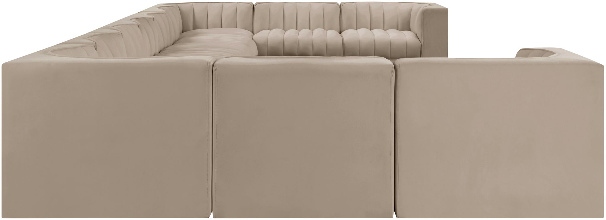 Rummi - Velvet Performance Fabric Upholstered 11 Piece Modular Sectional - Urban Living Furniture (Los Angeles, CA)