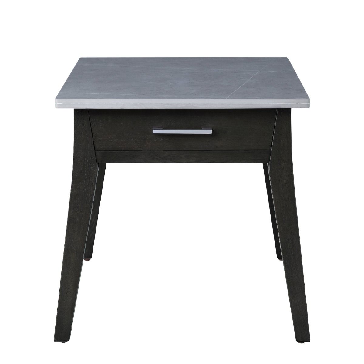 Zemocryss - End Table - Sintered Stone Top Marble Top & Dark Brown - Urban Living Furniture (Los Angeles, CA)