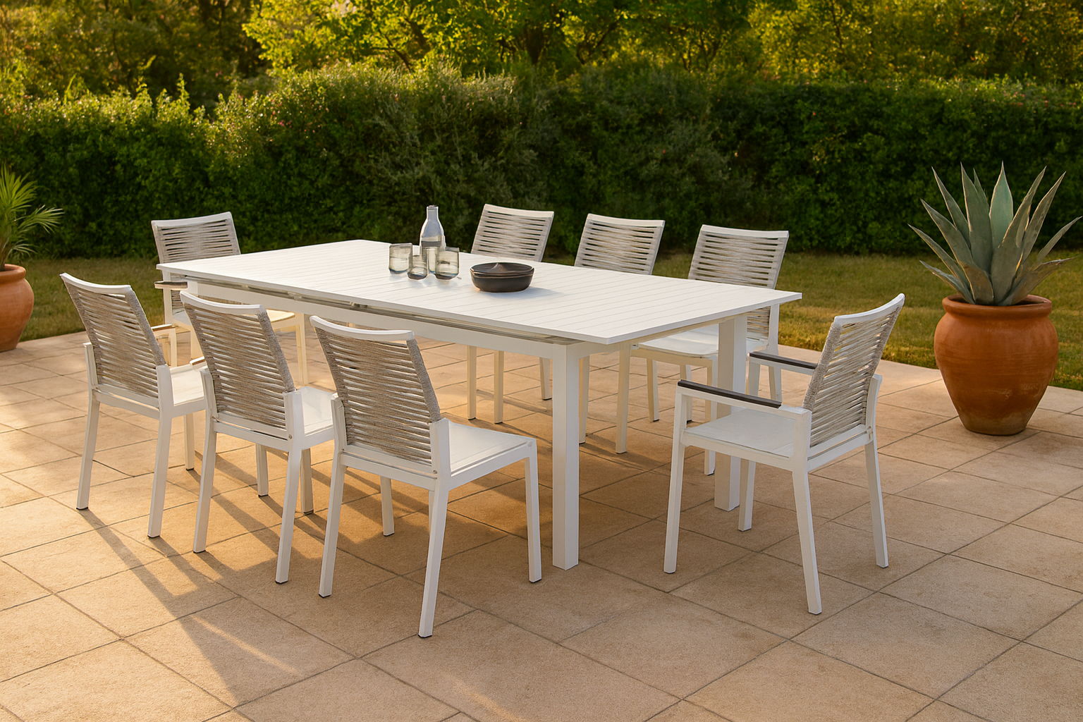 Maldives - Outdoor Patio Dining Table - Urban Living Furniture (Los Angeles, CA)