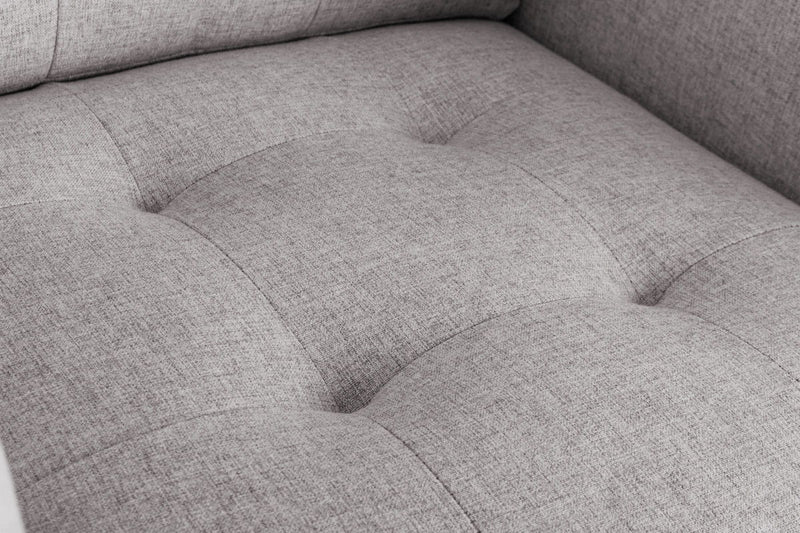Victoria - Linen Fabric Armchair With Metal Legs, Side Pockets, And Pillow - Urban Living Furniture (Los Angeles, CA)