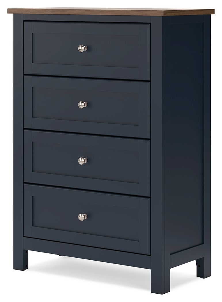 Landocken - Brown / Blue - Four Drawer Chest - Urban Living Furniture (Los Angeles, CA)