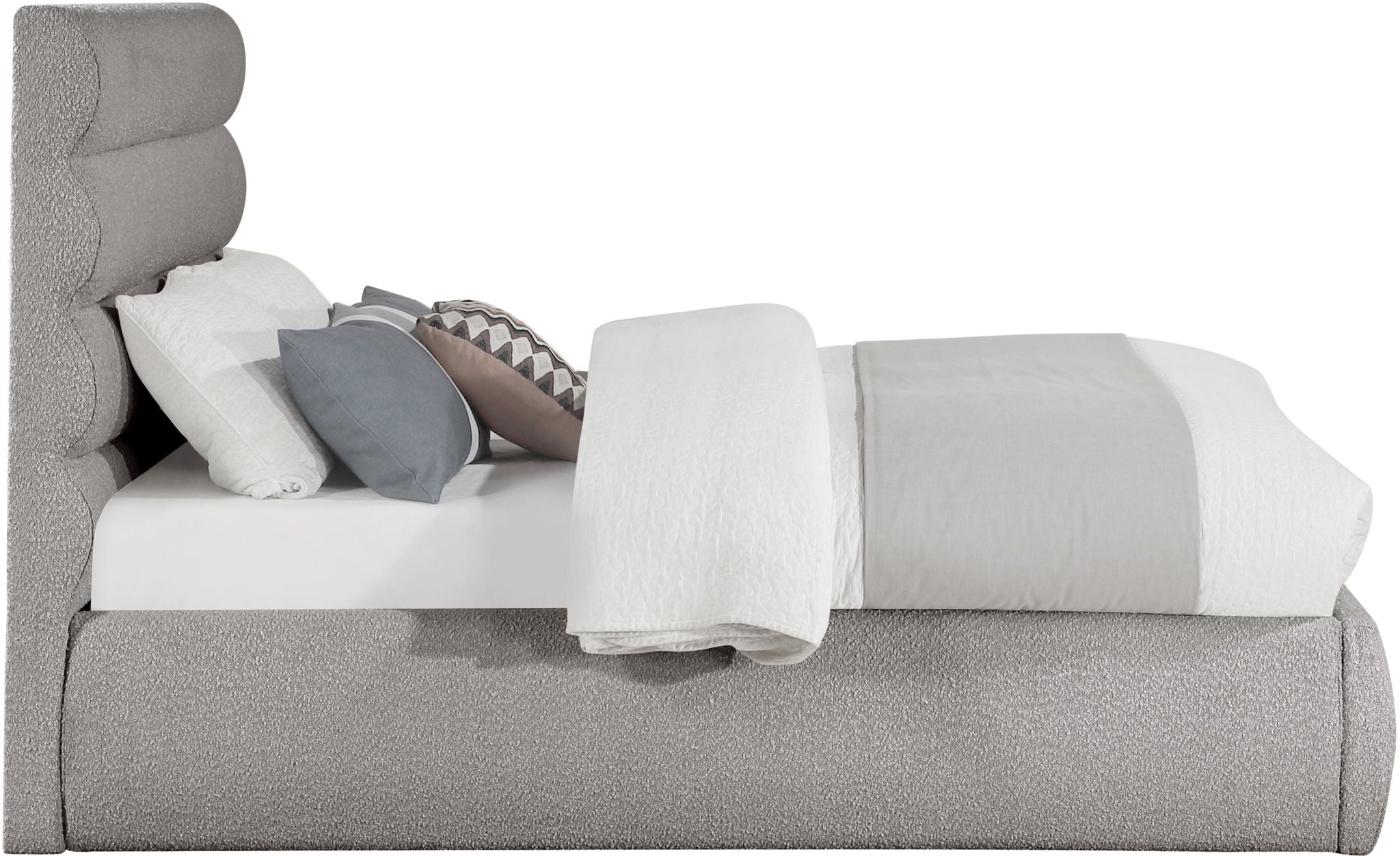 Adam - Boucle Fabric Bed With 52" Headboard - Urban Living Furniture (Los Angeles, CA)