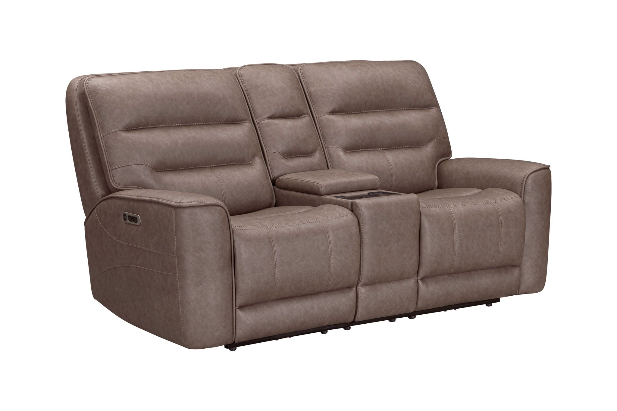 Lawson - Power Zero Gravity Tilt Console Loveseat P2 - Sydney Brunette - Urban Living Furniture (Los Angeles, CA)