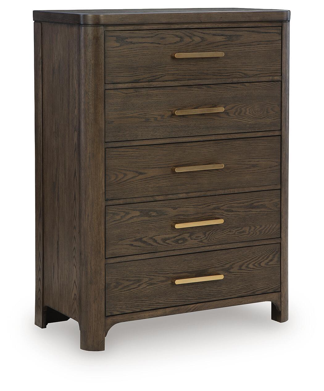 Radkin - Five Drawer Chest - Burnished Brown - Urban Living Furniture (Los Angeles, CA)