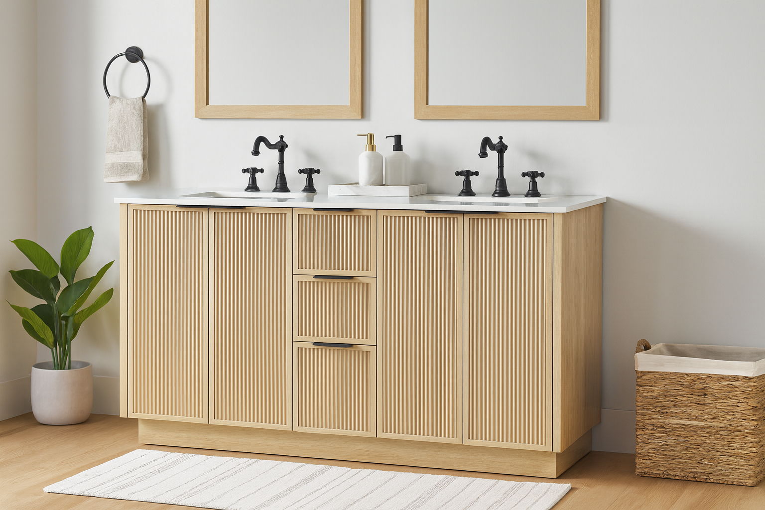 Willard - Engineered Stone And Solid Wood Bathroom Vanity - Urban Living Furniture (Los Angeles, CA)