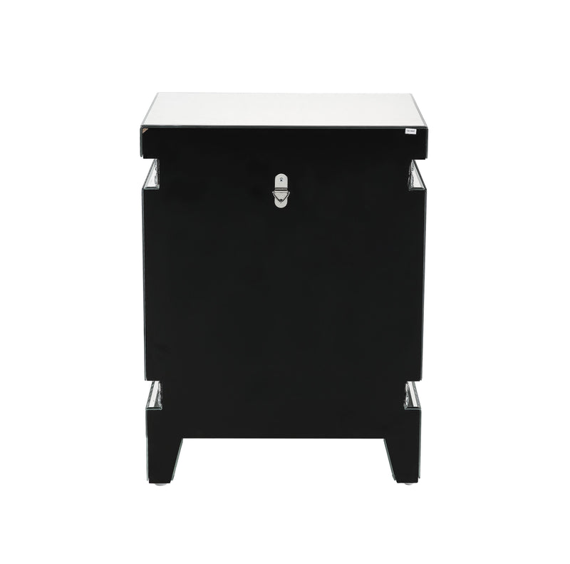 Lotus - Accent Table - Mirrored & Faux Crystals Inlay - 24" - Urban Living Furniture (Los Angeles, CA)