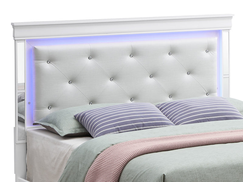 Bed With LED Light Accents Headboard - Urban Living Furniture (Los Angeles, CA)