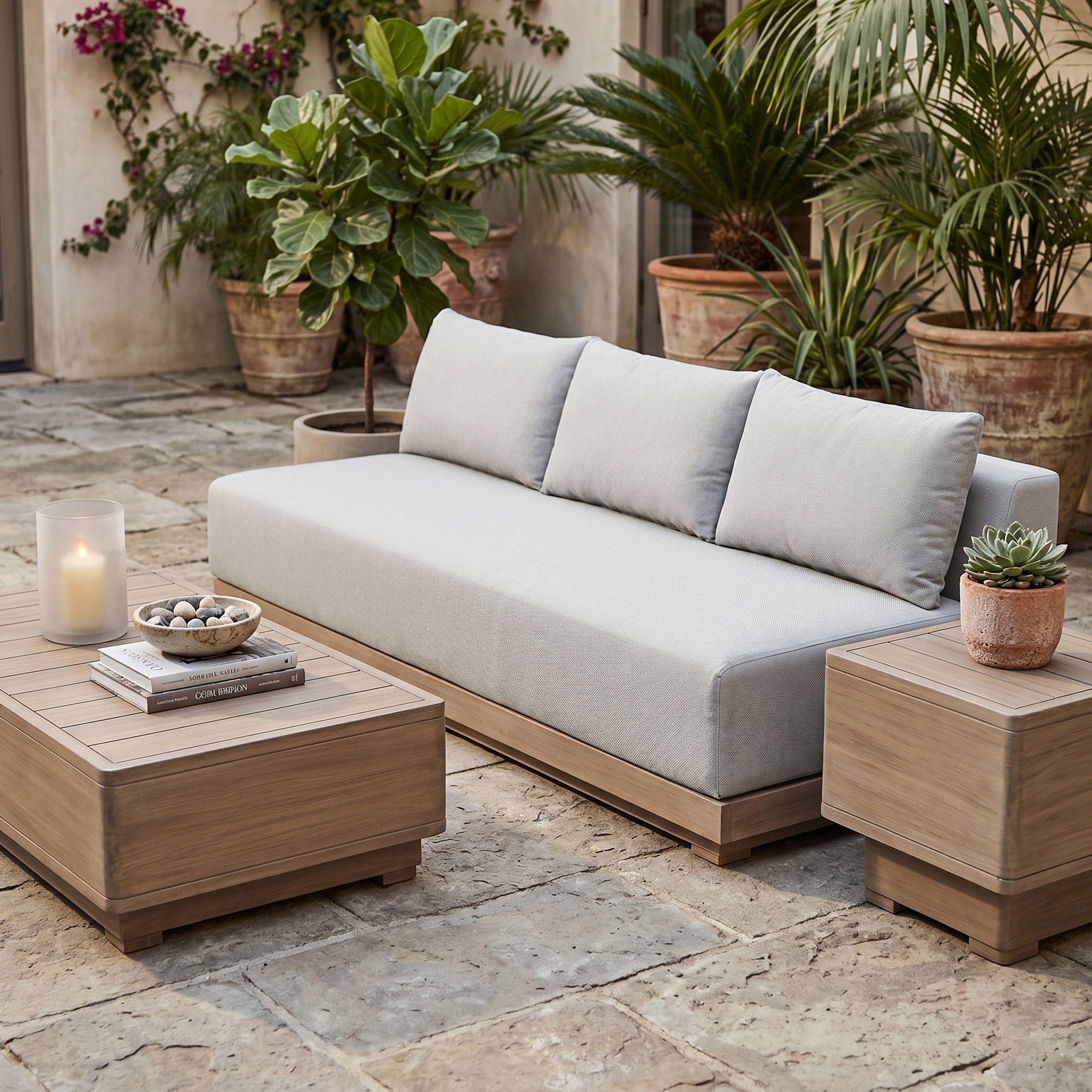 Solace - Olefin Performance Fabric Outdoor Patio Modular Sofa - Urban Living Furniture (Los Angeles, CA)