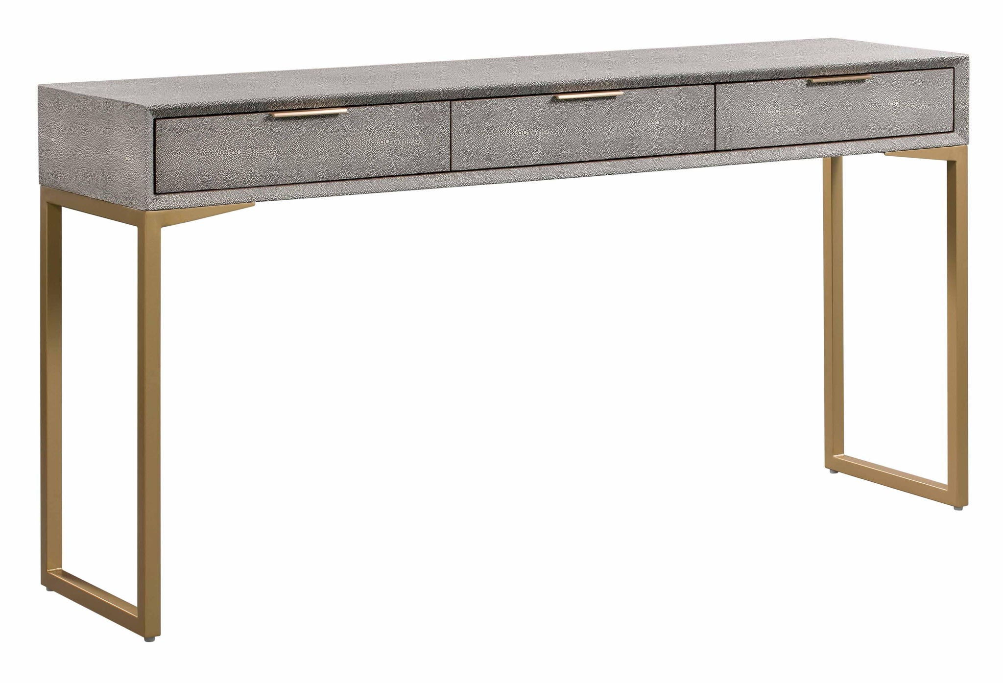 Pesce - Shagreen Console Table - Pearl Silver - Urban Living Furniture (Los Angeles, CA)