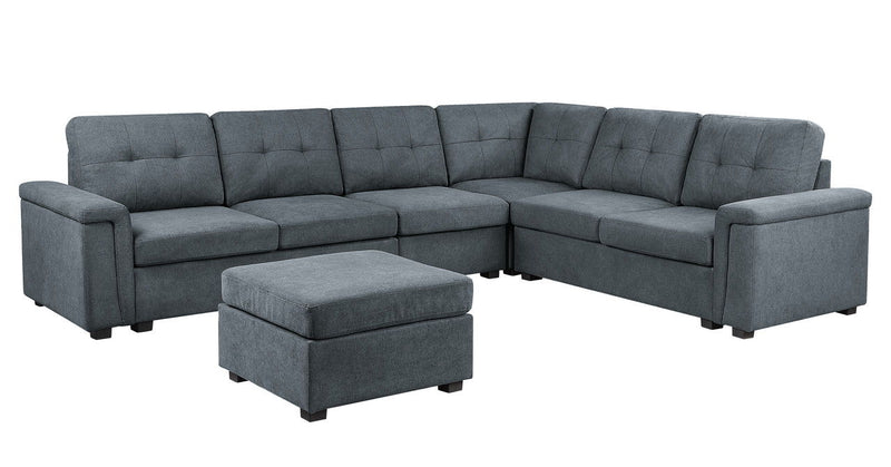 Isla - Fabric Sectional Sofa With Ottoman - Urban Living Furniture (Los Angeles, CA)