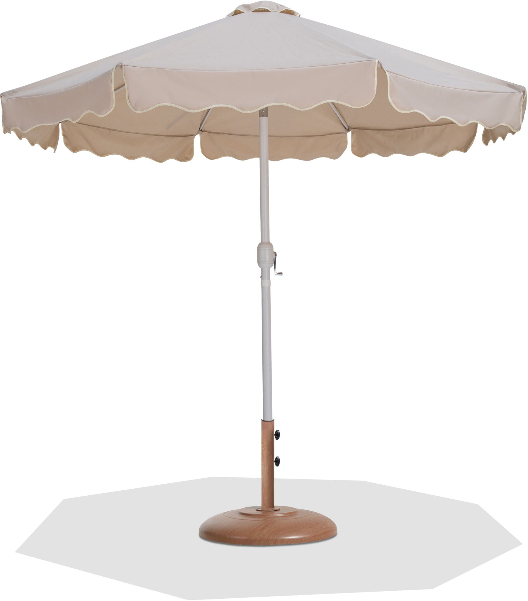Amalfi - Patio Umbrella - Light Brown Base / White Pole - Urban Living Furniture (Los Angeles, CA)