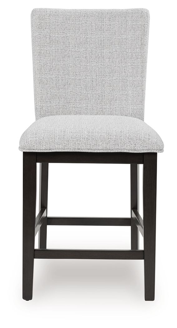 Neymorton - Dark Grayish Brown - Upholstered Barstool (Set of 2) - Urban Living Furniture (Los Angeles, CA)