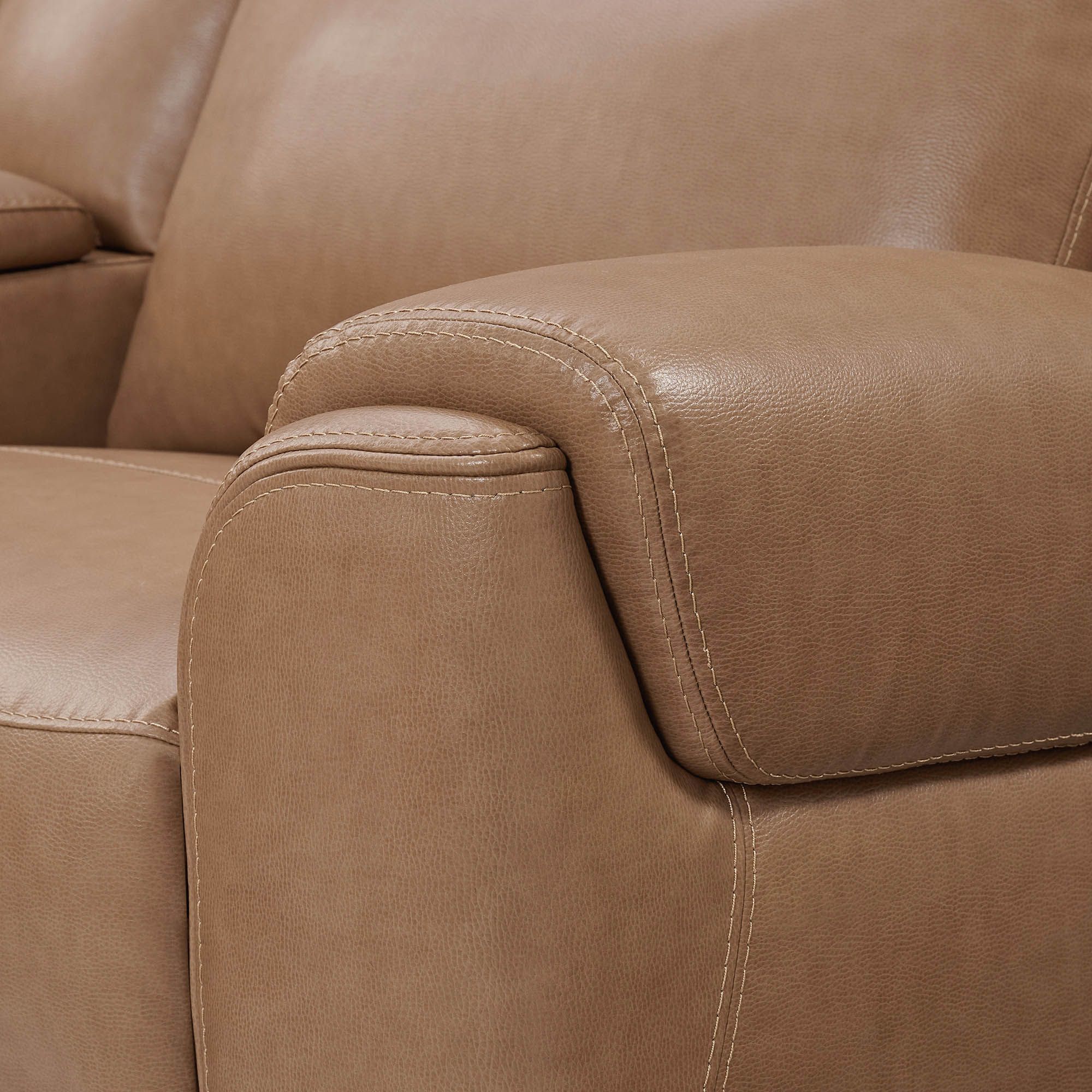 Momentum - Power RAF Zero G Recliner With Heat And Massage - Cashew