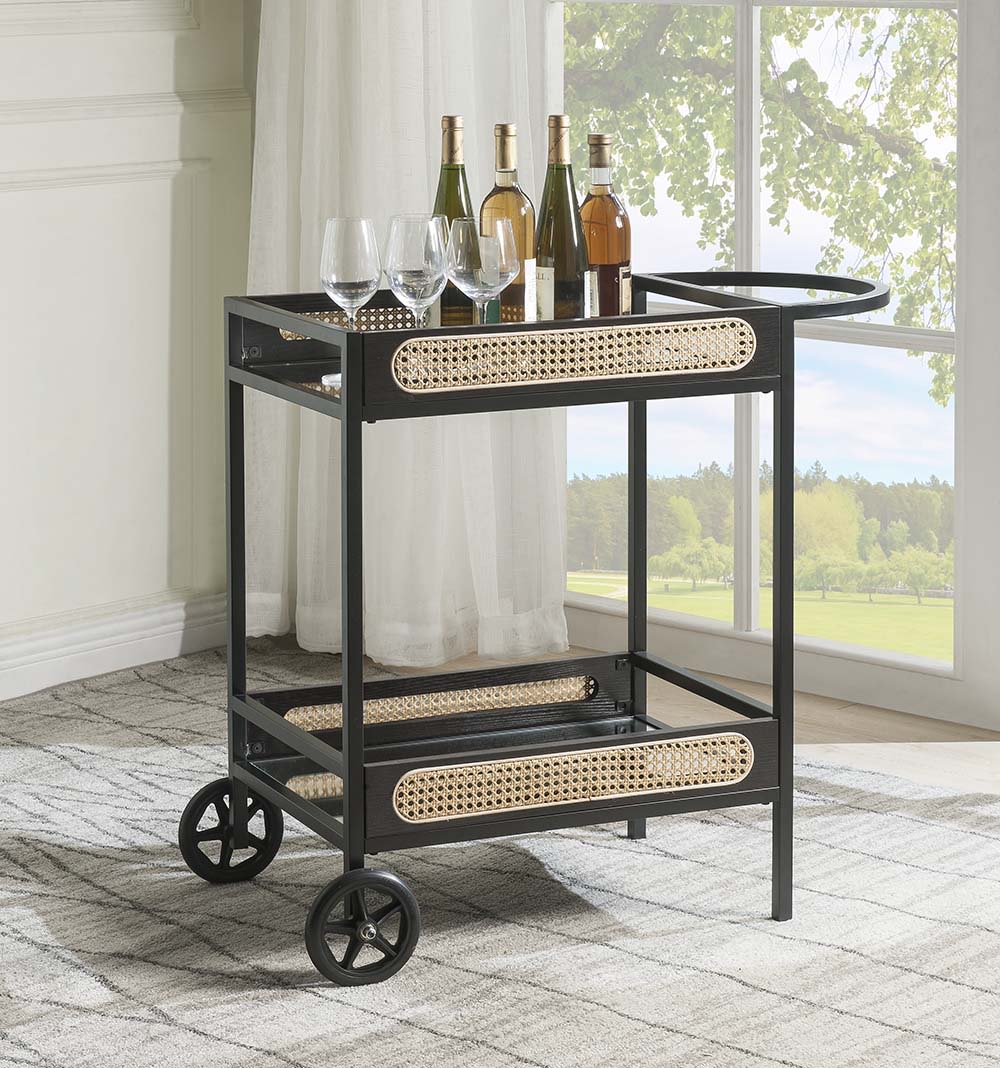Colson - Serving Cart - Black Finish - Urban Living Furniture (Los Angeles, CA)