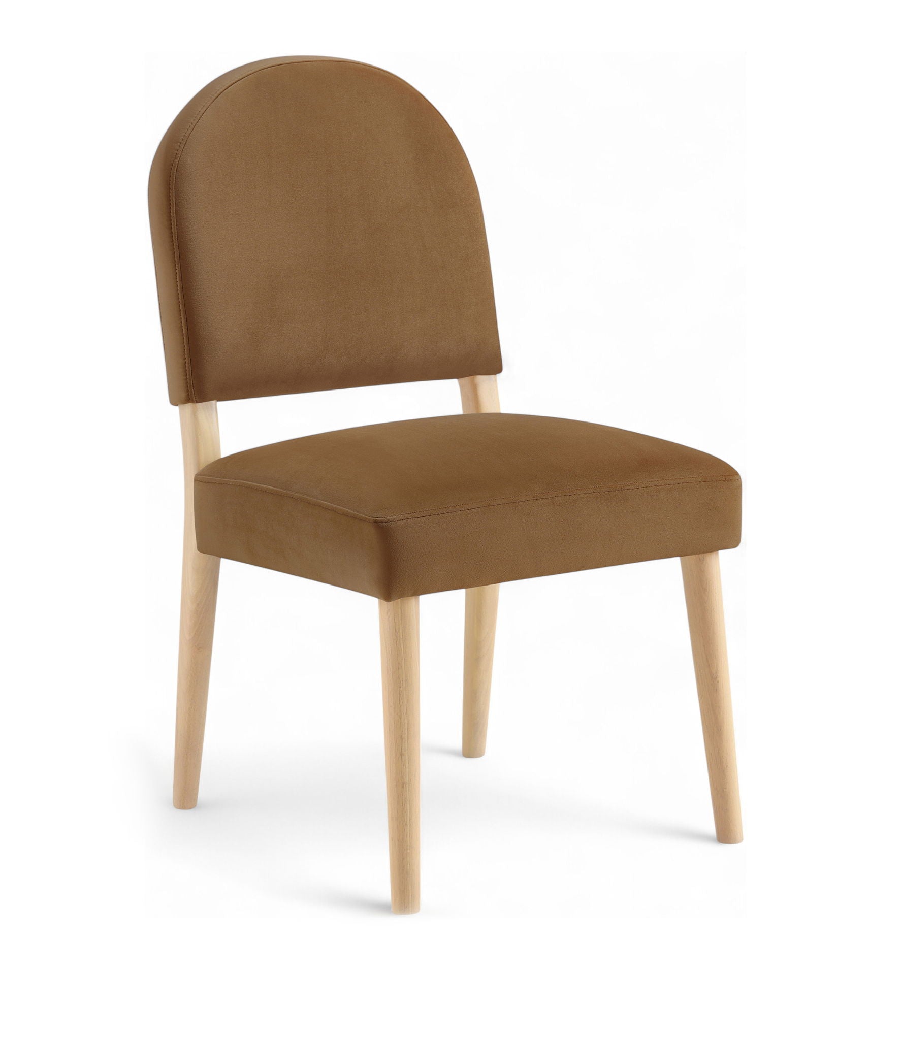 Varinelle - Velvet Upholstered Dining Chair (Set of 2) - Saddle - Urban Living Furniture (Los Angeles, CA)