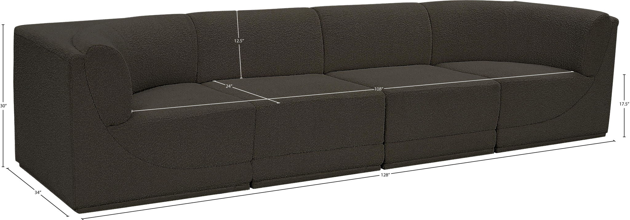 Ollie - 4 Seat Modular Sofa - Urban Living Furniture (Los Angeles, CA)