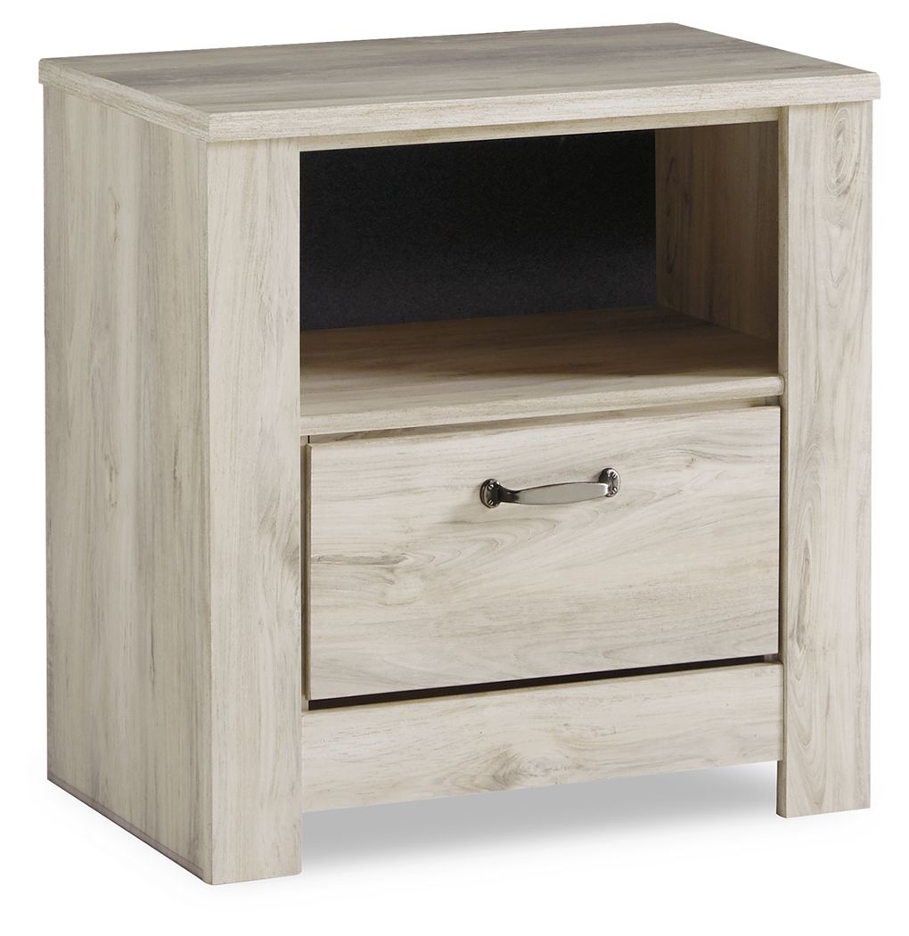 Bellaby - Whitewash - One Drawer Night Stand - Urban Living Furniture (Los Angeles, CA)
