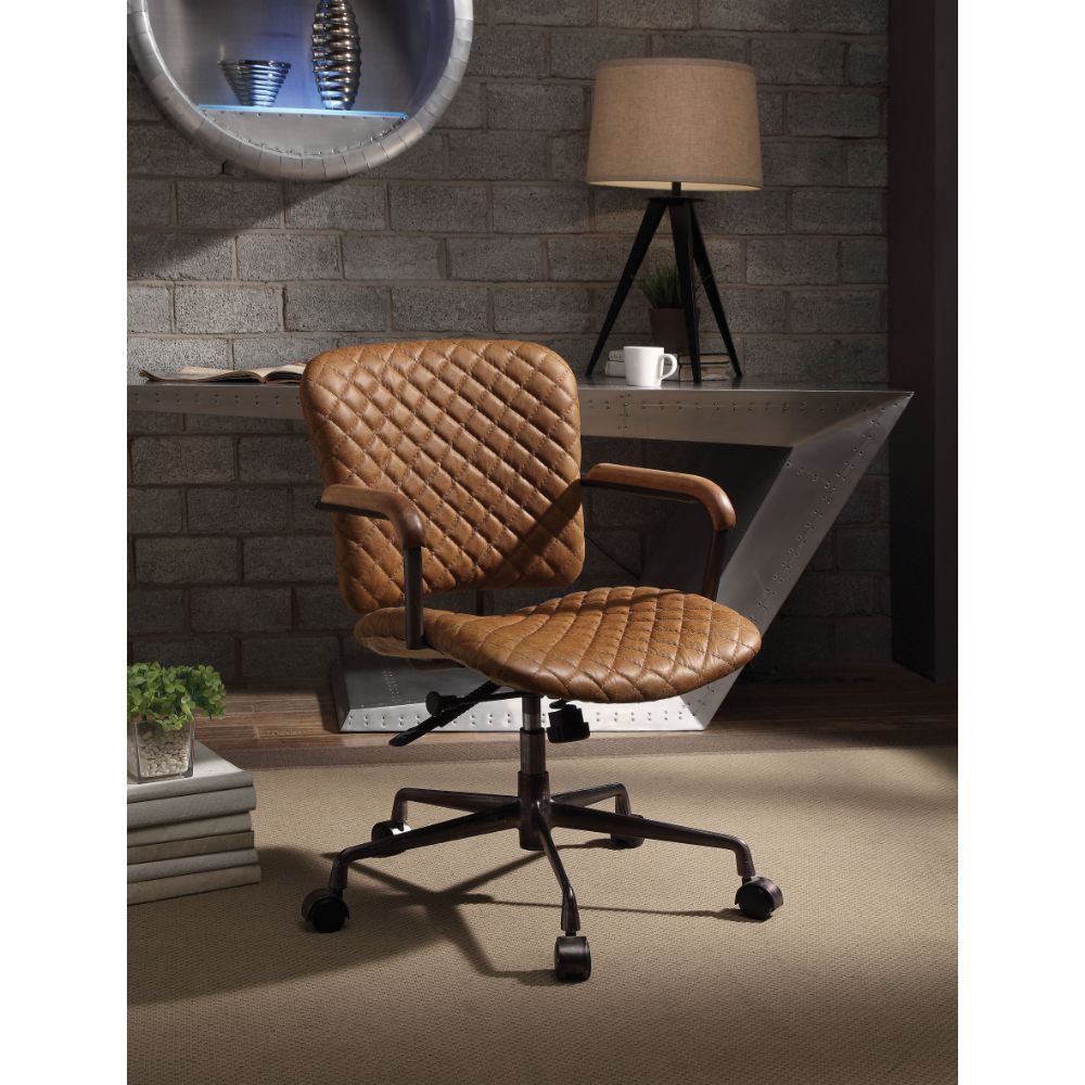 Josi - Executive Office Chair - Coffee Top Grain Leather - Urban Living Furniture (Los Angeles, CA)