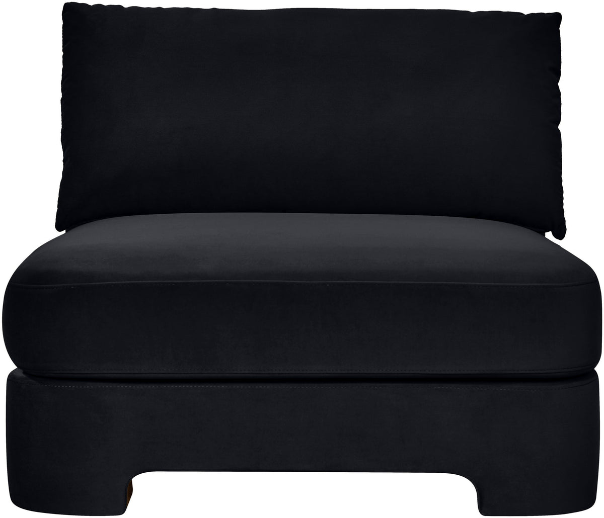 Hammond - Velvet Performance Fabric Upholstered Armless Chair