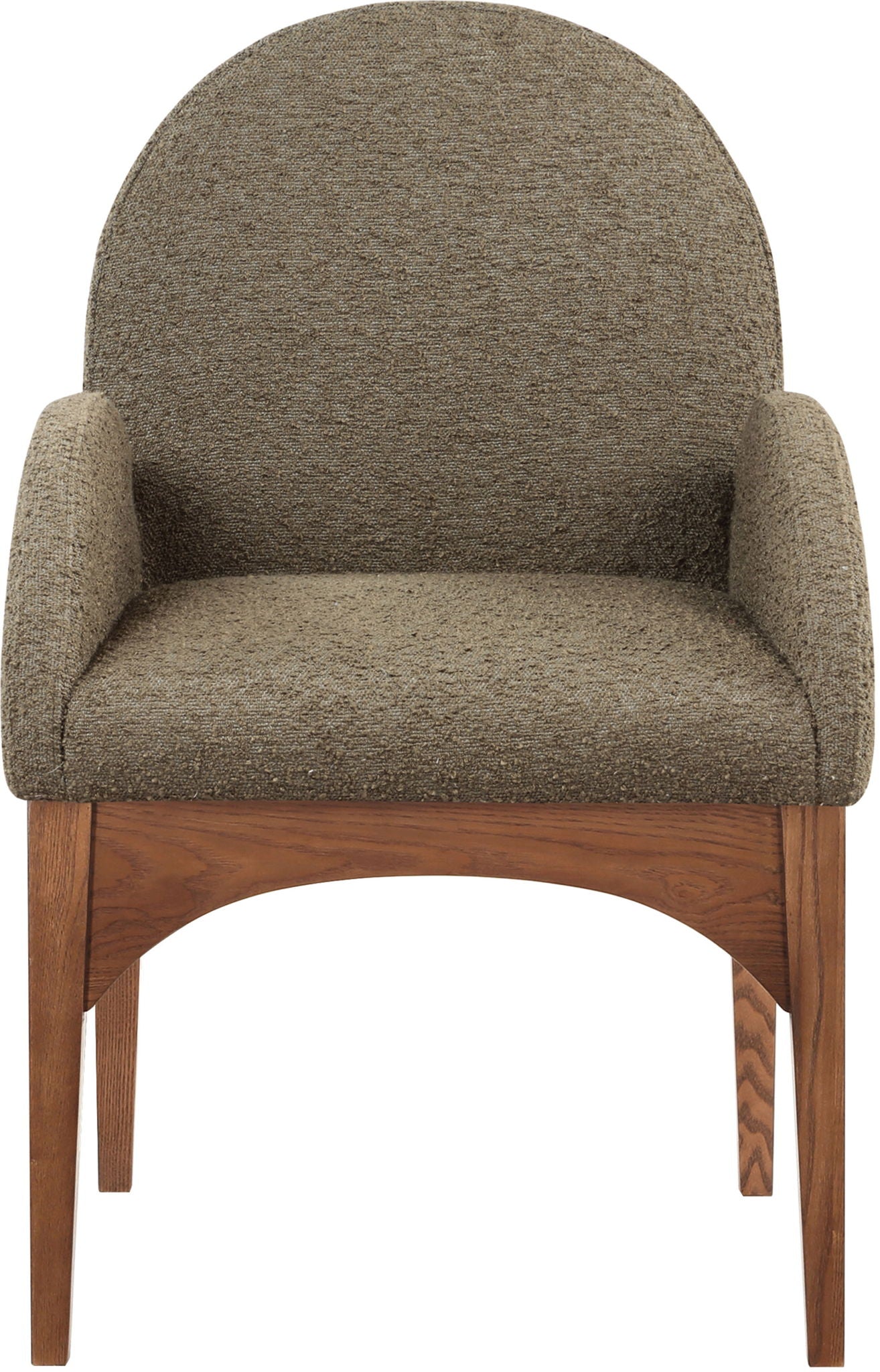 Waldorf - Boucle Dining Arm Chair With Brown Legs - Urban Living Furniture (Los Angeles, CA)