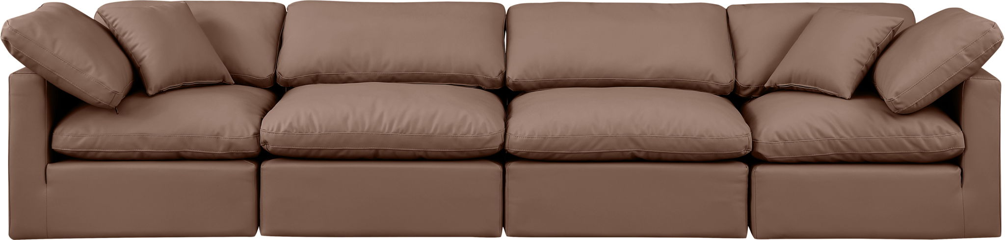 Indulge - Faux Leather 4 Seat Modular Sofa - Urban Living Furniture (Los Angeles, CA)
