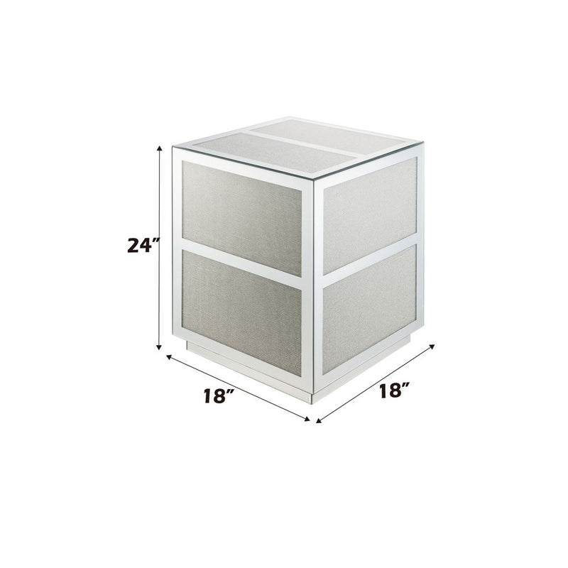 Lavina - End Table - Mirrored & Faux Diamonds - Urban Living Furniture (Los Angeles, CA)