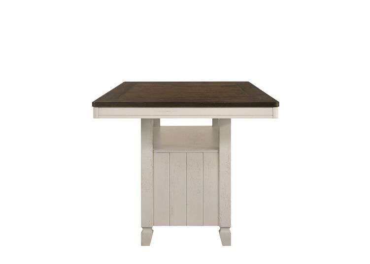 Tasnim - Counter Dining Table - Oak & Antique White - Urban Living Furniture (Los Angeles, CA)