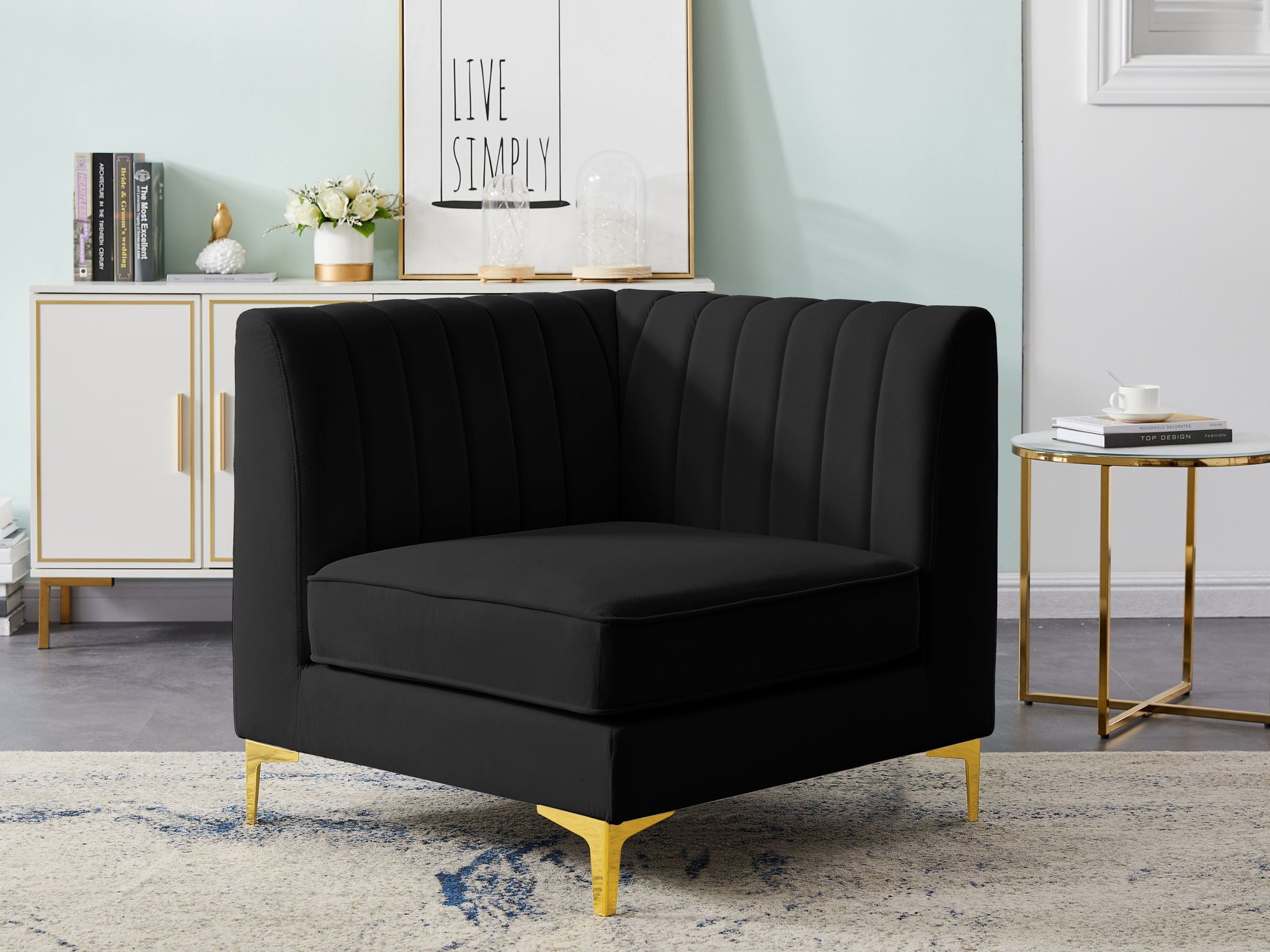 Alina - Corner Chair - Urban Living Furniture (Los Angeles, CA)