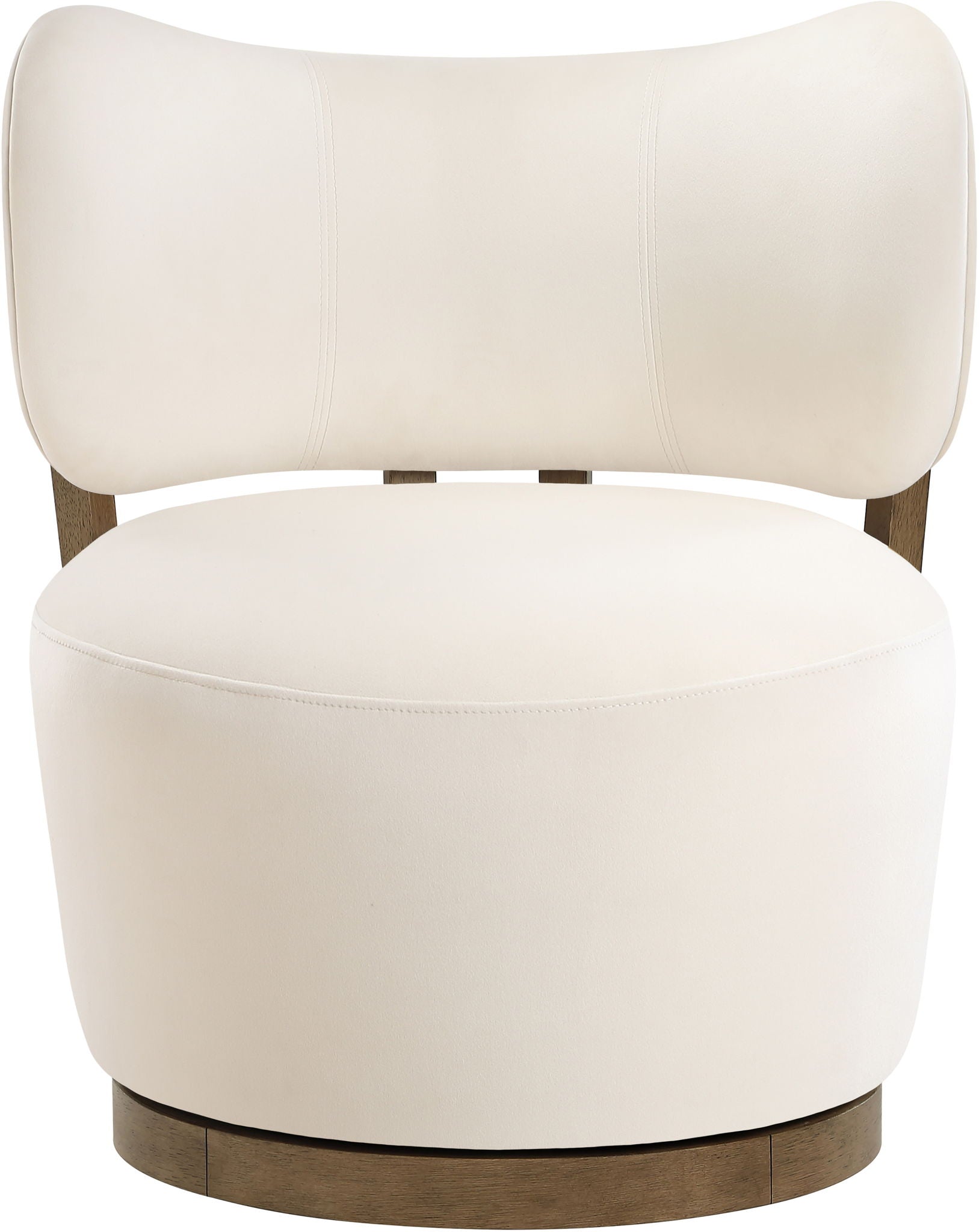 Elara - Velvet Upholstered Swivel Accent Chair - Stained Brown - Urban Living Furniture (Los Angeles, CA)