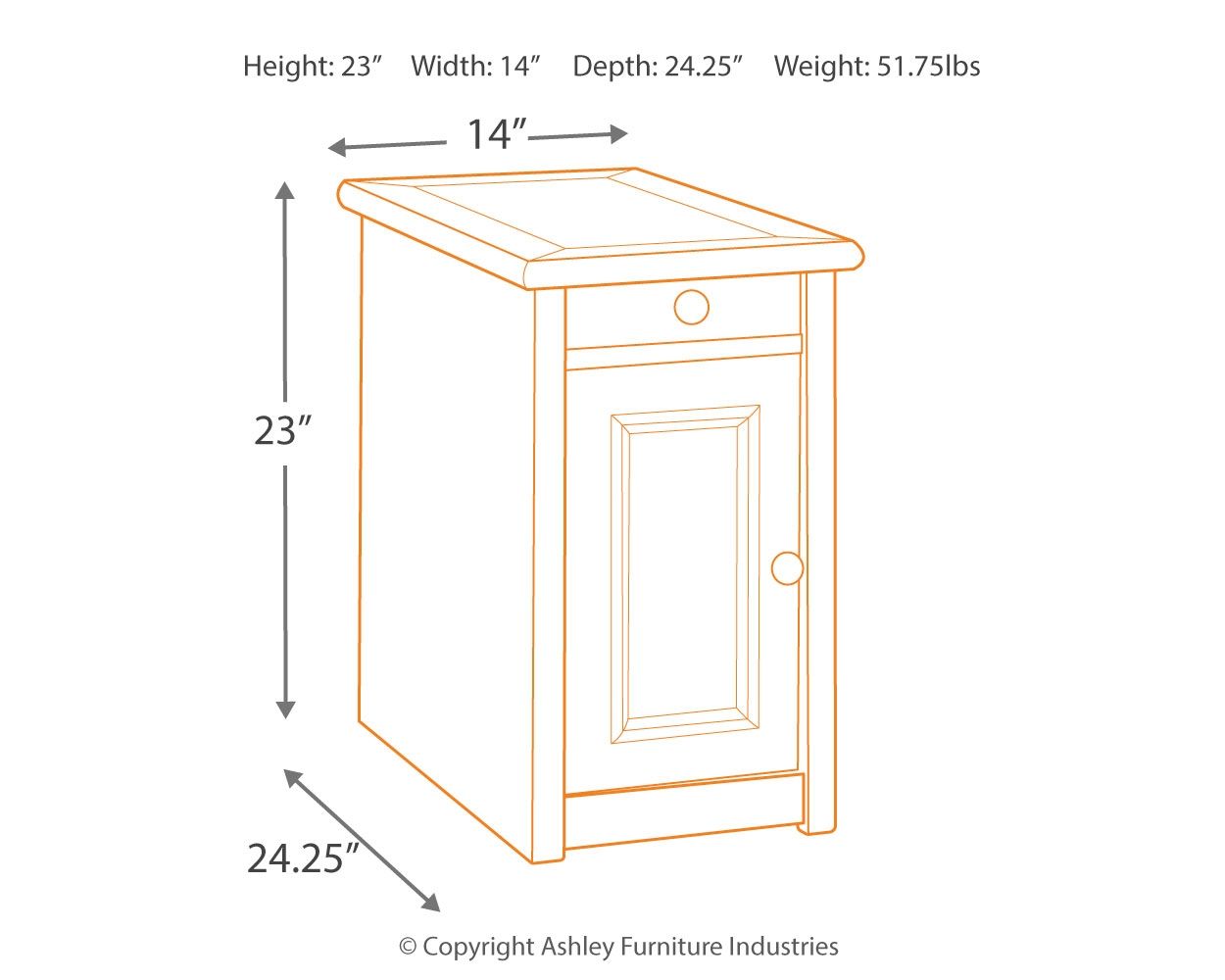Bolanburg - Chair Side End Table - Urban Living Furniture (Los Angeles, CA)
