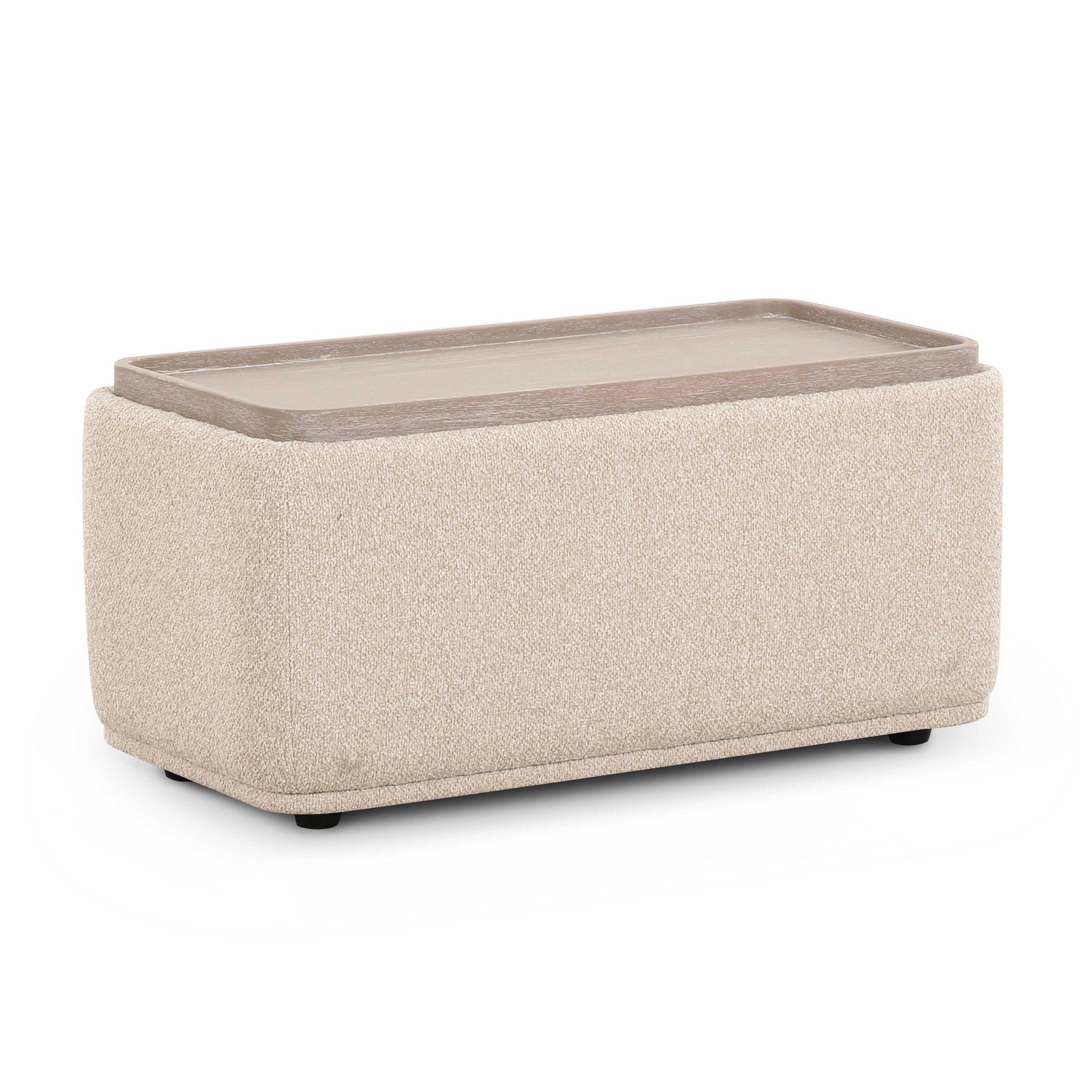 Sylvie - Ottoman Table - Cream - Urban Living Furniture (Los Angeles, CA)