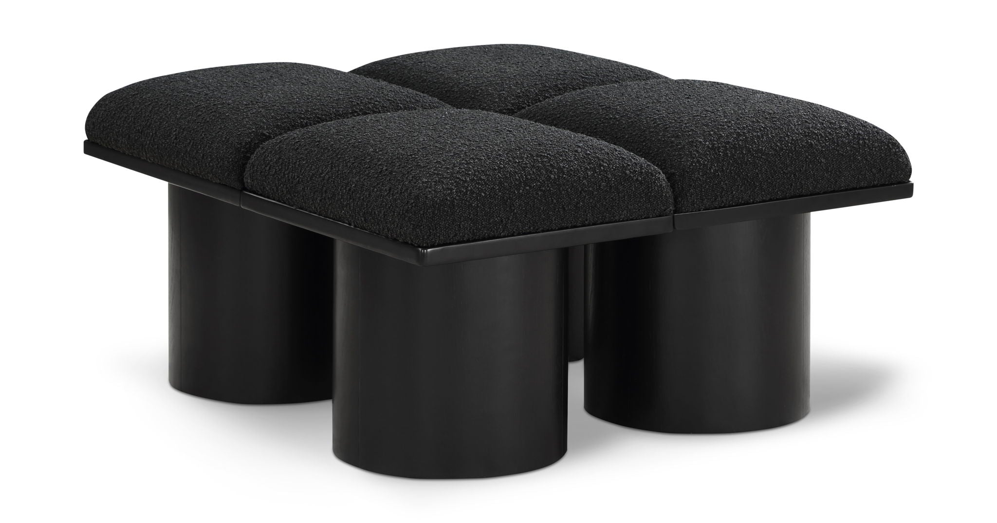 Pavilion - 4 Piece Modular Bench With Black Base - Urban Living Furniture (Los Angeles, CA)