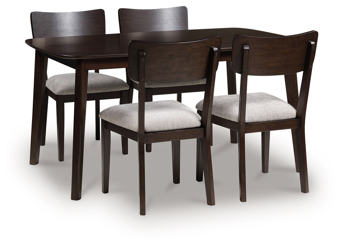 Mallenette - Merlot - Dining Room Table Set (Set of 5) - Urban Living Furniture (Los Angeles, CA)